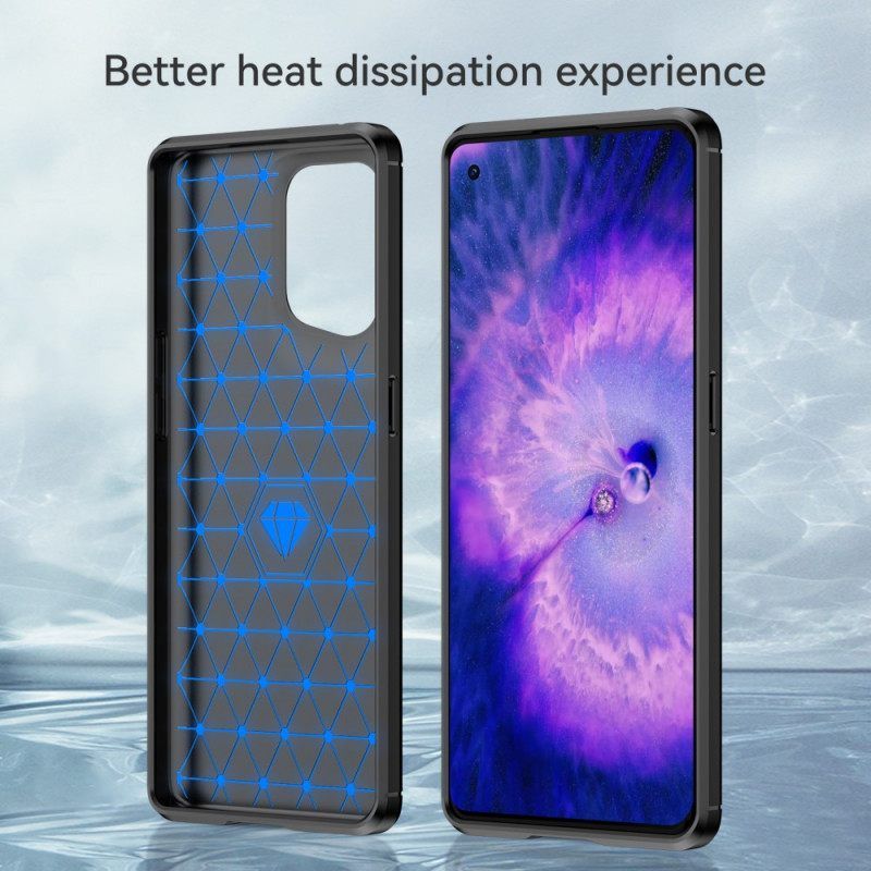 Θήκη Oppo Find X5 Βουρτσισμένο Ανθρακόνημα